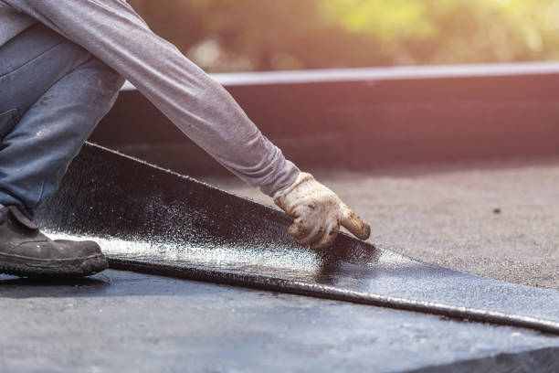Professional Waterproofing technician working in Lake, MI